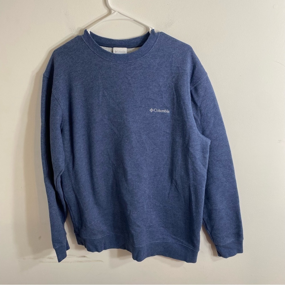 Columbia Blue Sweatshirt Classic Fit Large Crewneck Men’s